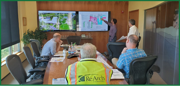 ReArch strategy meeting in preparation for the Request for Proposal for the Capital Project Construction Manager Bid.