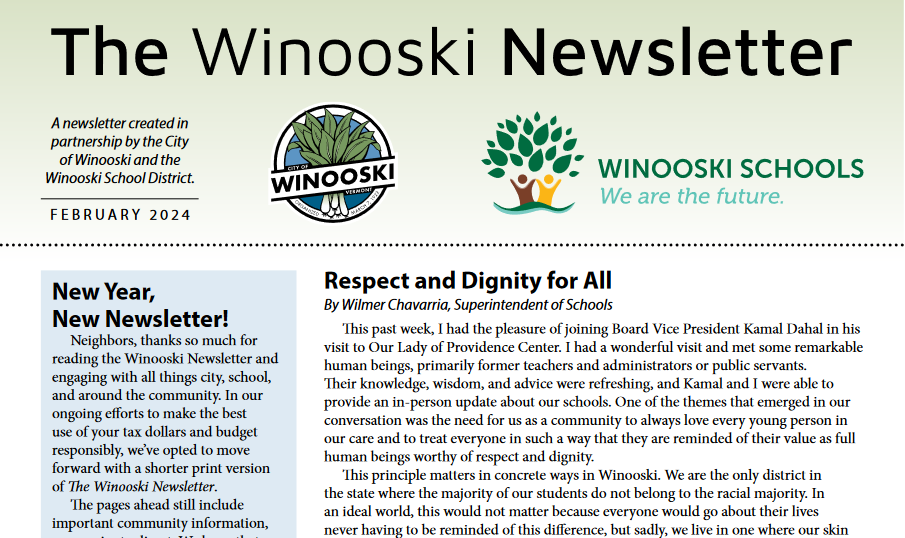 Newsletter Front Page Top