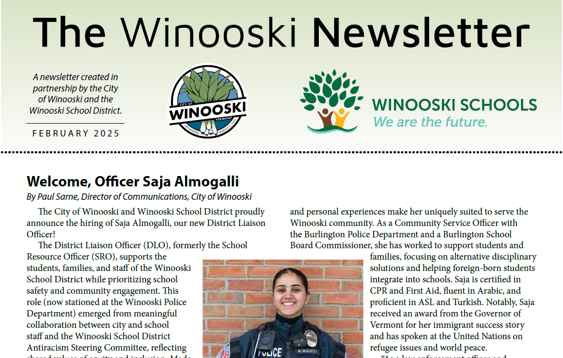 Middle & High Schools Winooski School District